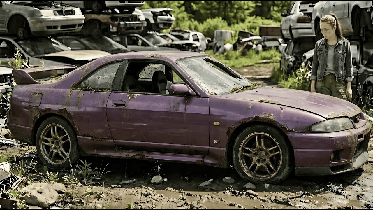 ASMR Car Restoration! Full Restoration of Nissan Skyline GT-R R33 Total Disrepair to Looking New