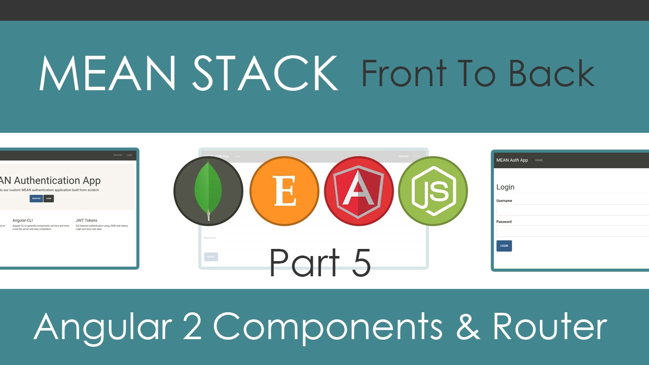 MEAN Stack Front To Back [Part 5] - Angular 2 Components & Routes
