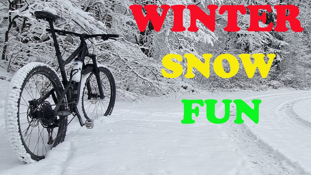 Great MTB winter snow riding #cold #fun #mtb #snow #snowfall #winter #mountainbike