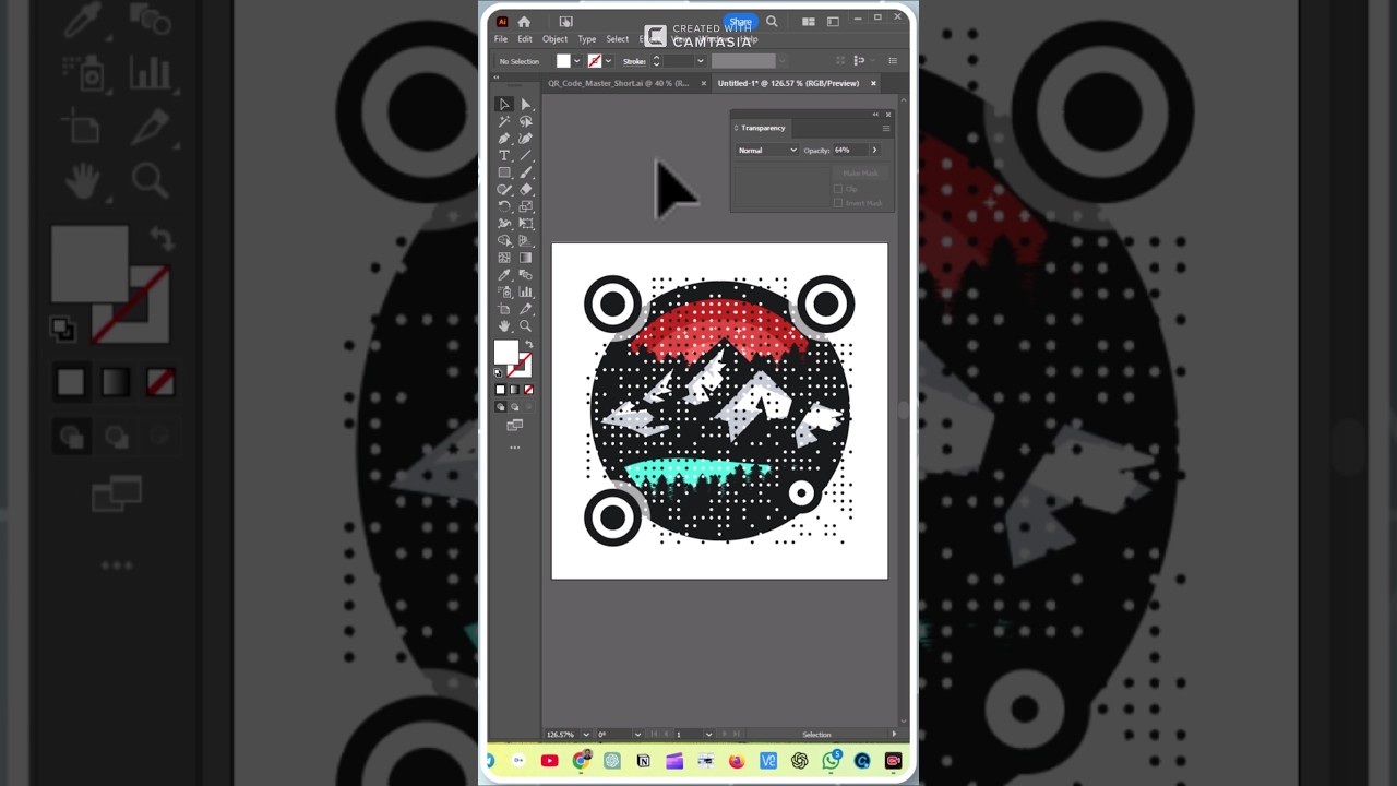 Create Qr Code Design easily in Adobe Illustrator #qrcode #qrcodedesign #adobeillustrator