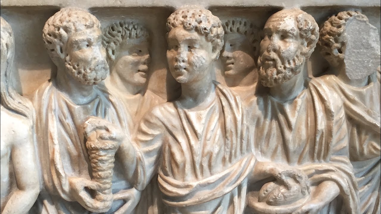 Lenguaje secreto de los cristianos en sarcófagos y catacumbas. Museo Pío Cristiano. Vaticano