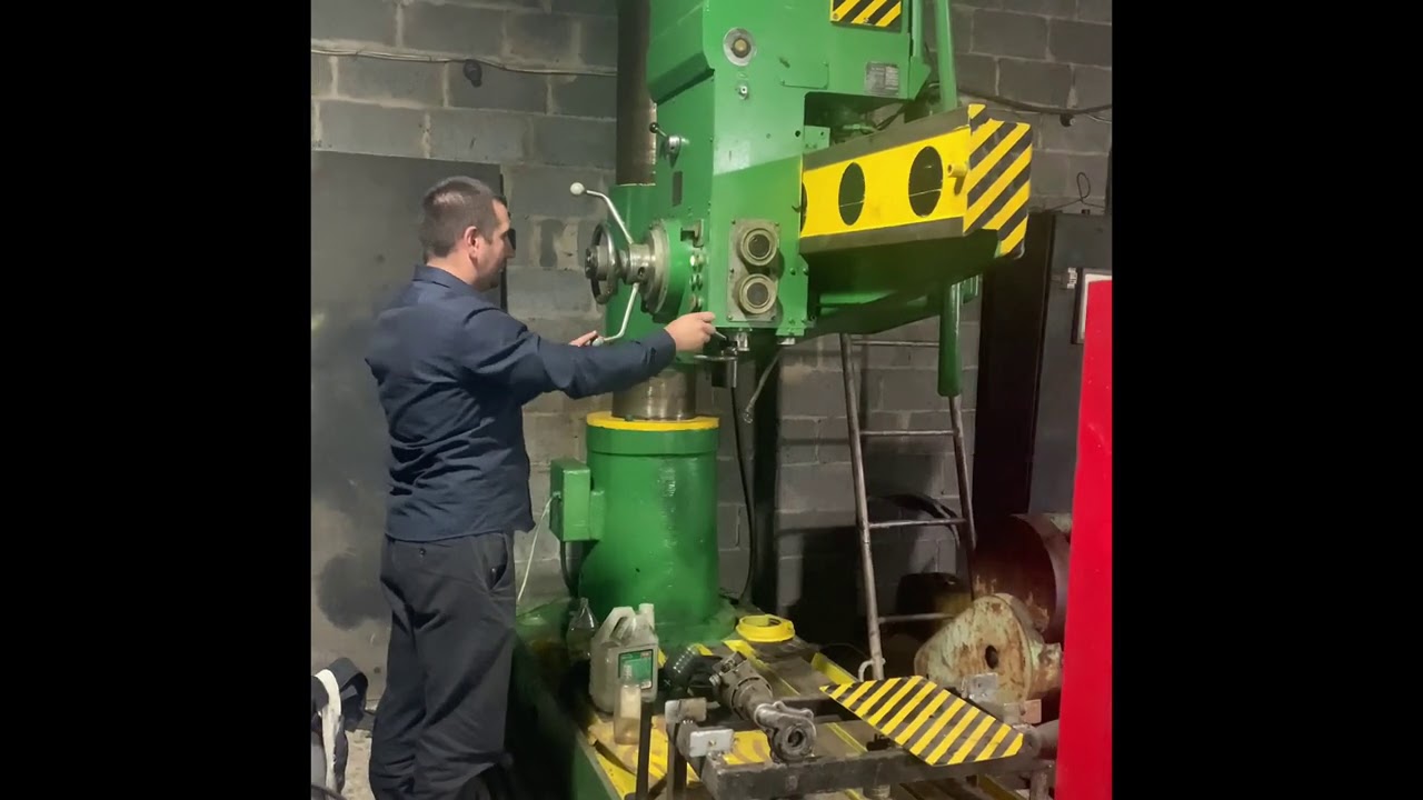 Радиально-Сверлильный Станок 2А554 После Небольшой Ревизии Radial Drilling After Small Revision