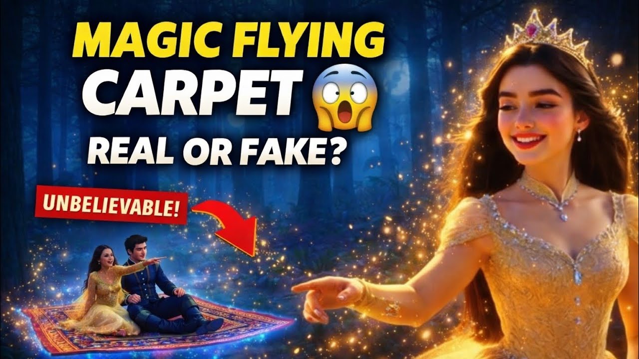 Flying on a Magical Carpet in a Fantasy World