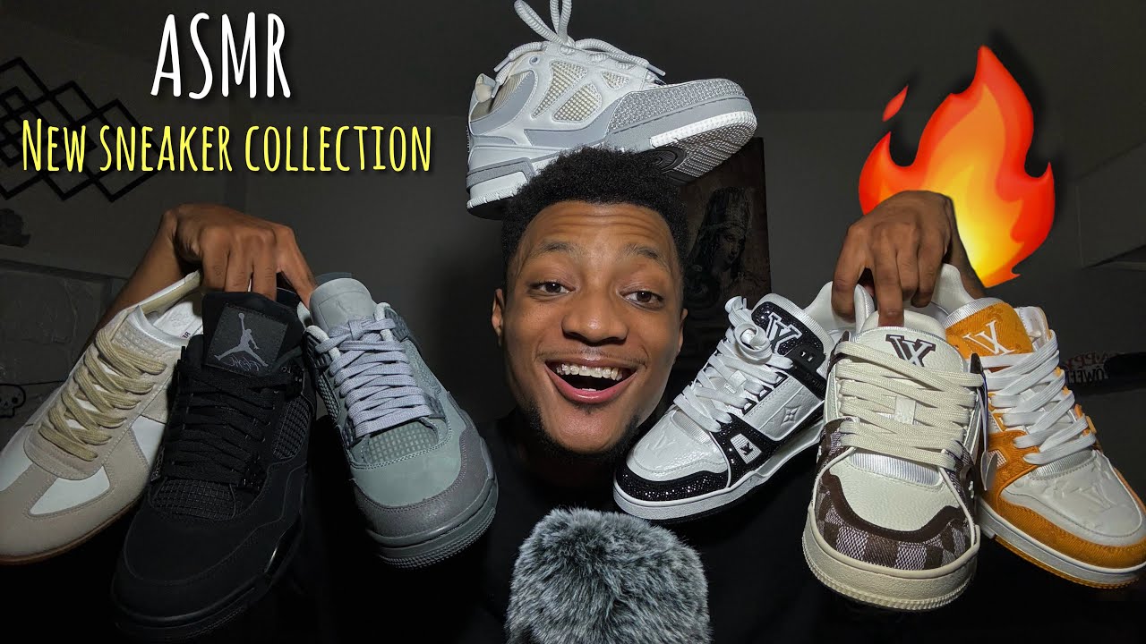 ASMR Shoe Collection: New Sneakers 👟🔥 (Whispers, Tapping & Scratching)