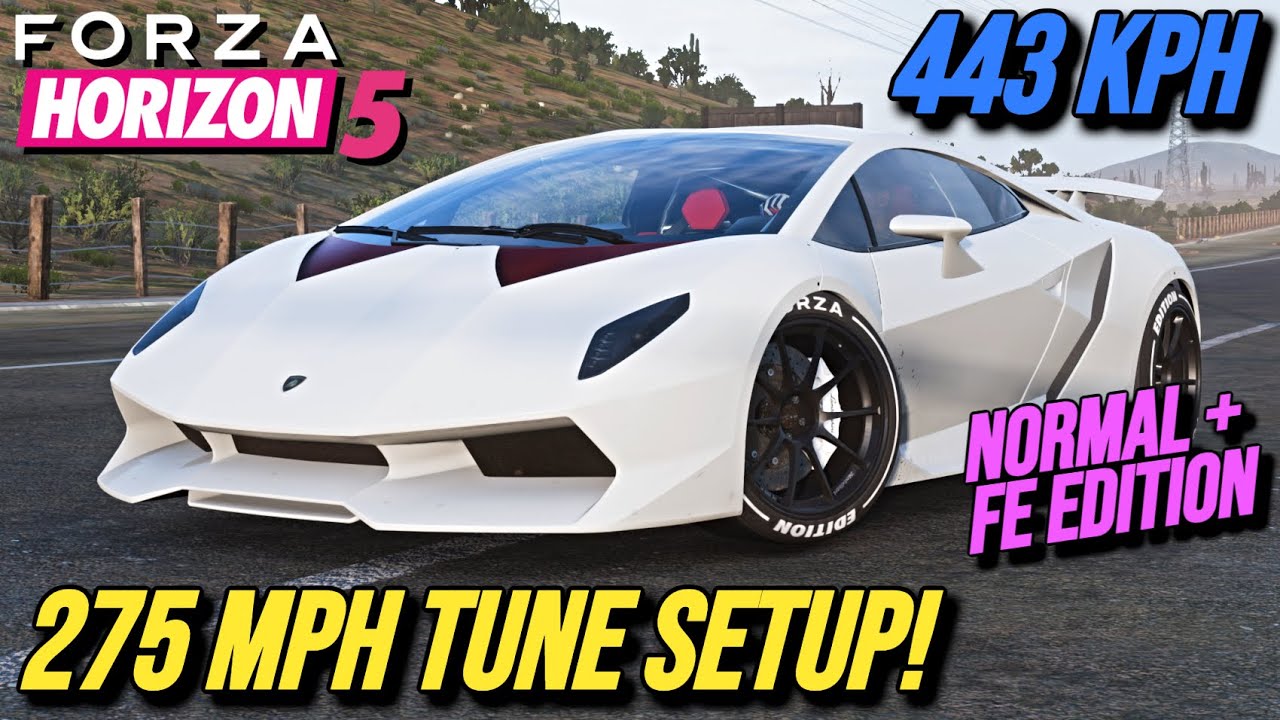 FORZA HORIZON 5 — настройка настройки Lamborghini Sesto Elemento со скоростью 275 миль в час