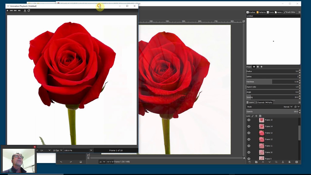 Make a slideshow with transitions using gimp