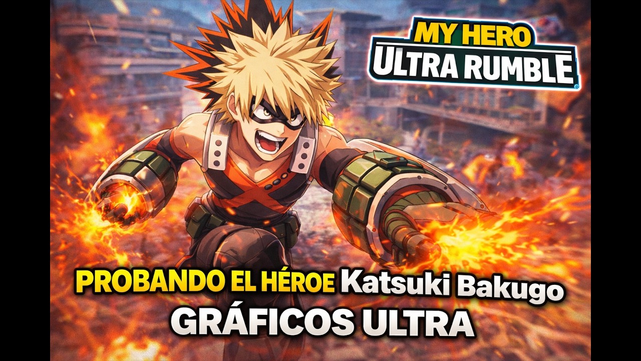 My Hero Ultra Rumble Gameplay Jugando con Katsuki Bakugo Gráficos Ultra