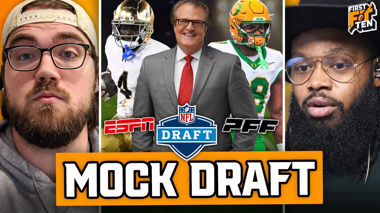 *WILD* Mel Kiper/ PFF 2026 First Round Mock Draft - Mock the Mock!! | First And Ten
