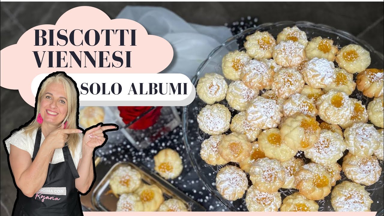 BISCOTTI VIENNESI CON SOLO ALBUMI FATTI  IN CASA