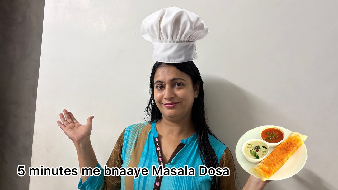 Aj bnaya Masala Dosa😋 || 5 minute me bane wala Masala Dosa || Quick Recipe