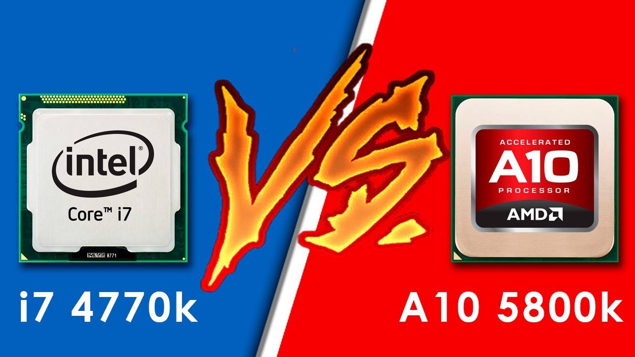 Comparación Intel Core i7 4770k vs AMD A10 5800k