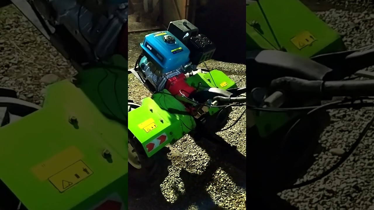 noul motocultor dkd 18 cp -420 cc la prima pornire după asamblare .