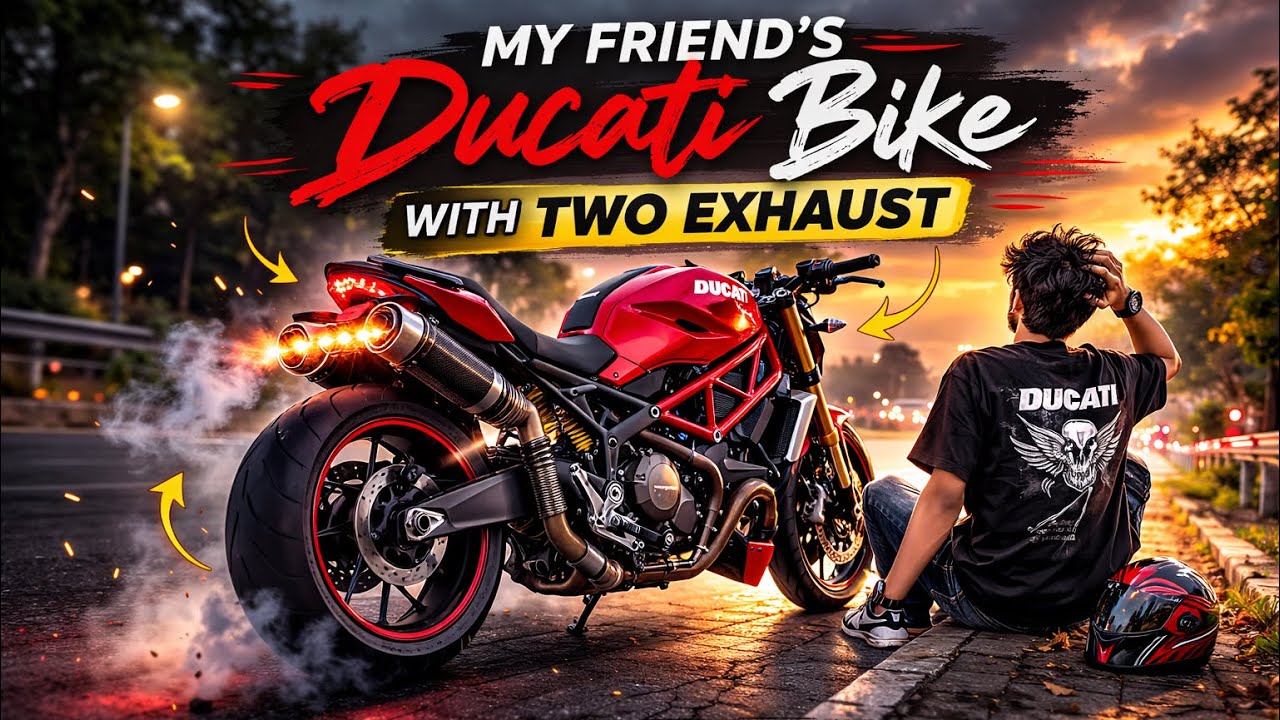 Ducati with Dual Exhaust Sound 🔥 | Chandan Mehta Vlogs