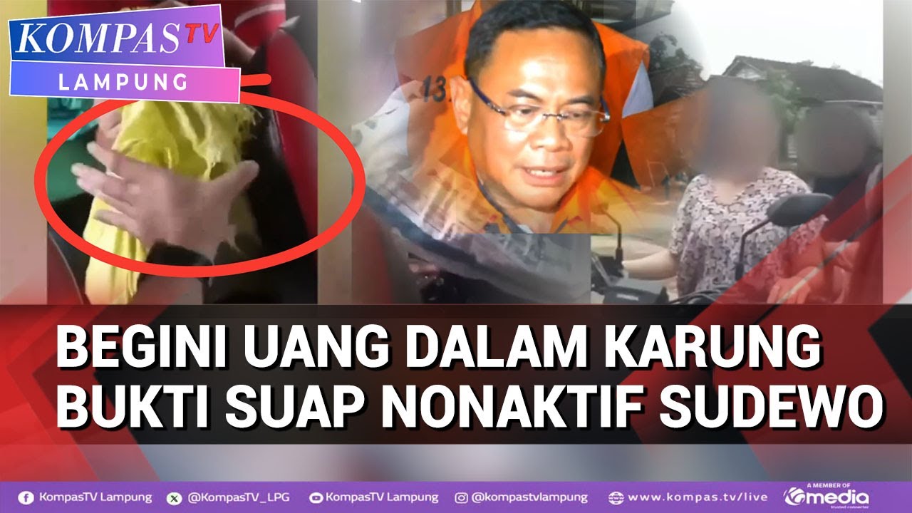 Begini Uang Dalam Karung Bukti Suap Bupati Nonaktif  Sudewo