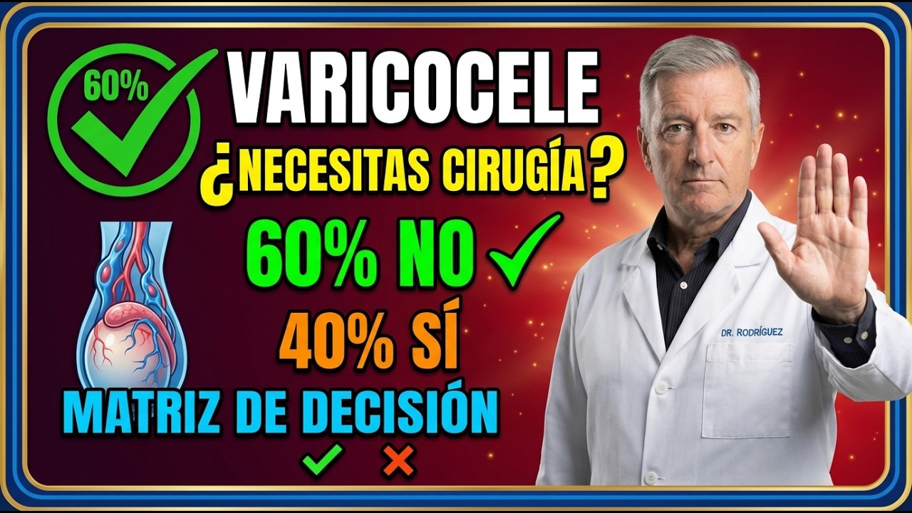 Varicocele: Necesitas Cirugía? 60% NO Necesitan (Matriz Decisión Médica)