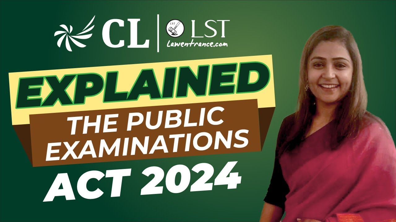 Public Examination Act | Anti Cheating Law #explained ep-01 #lawentrance #clat2025
