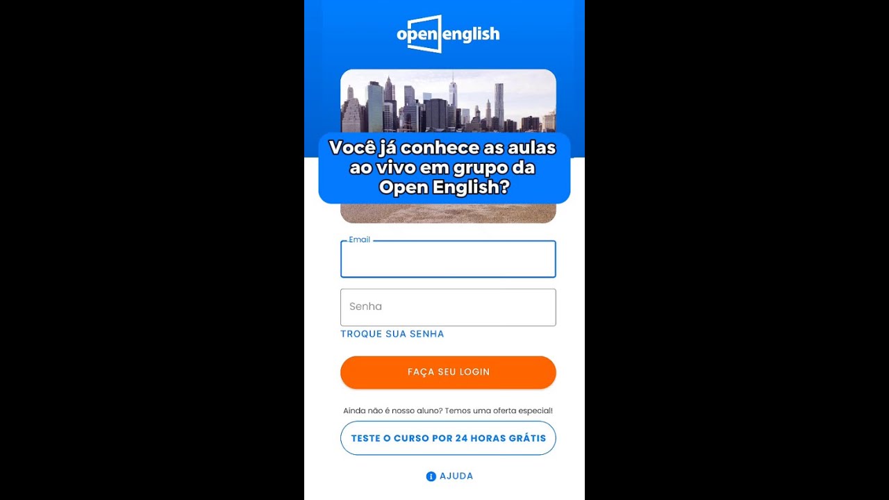Como &eacute; a plataforma da Open English?