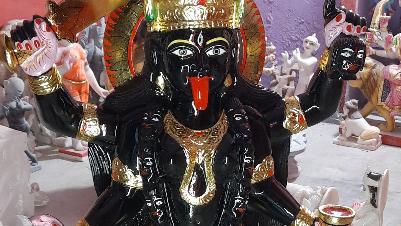 black marble mata kali statue..8005981321..9024511921