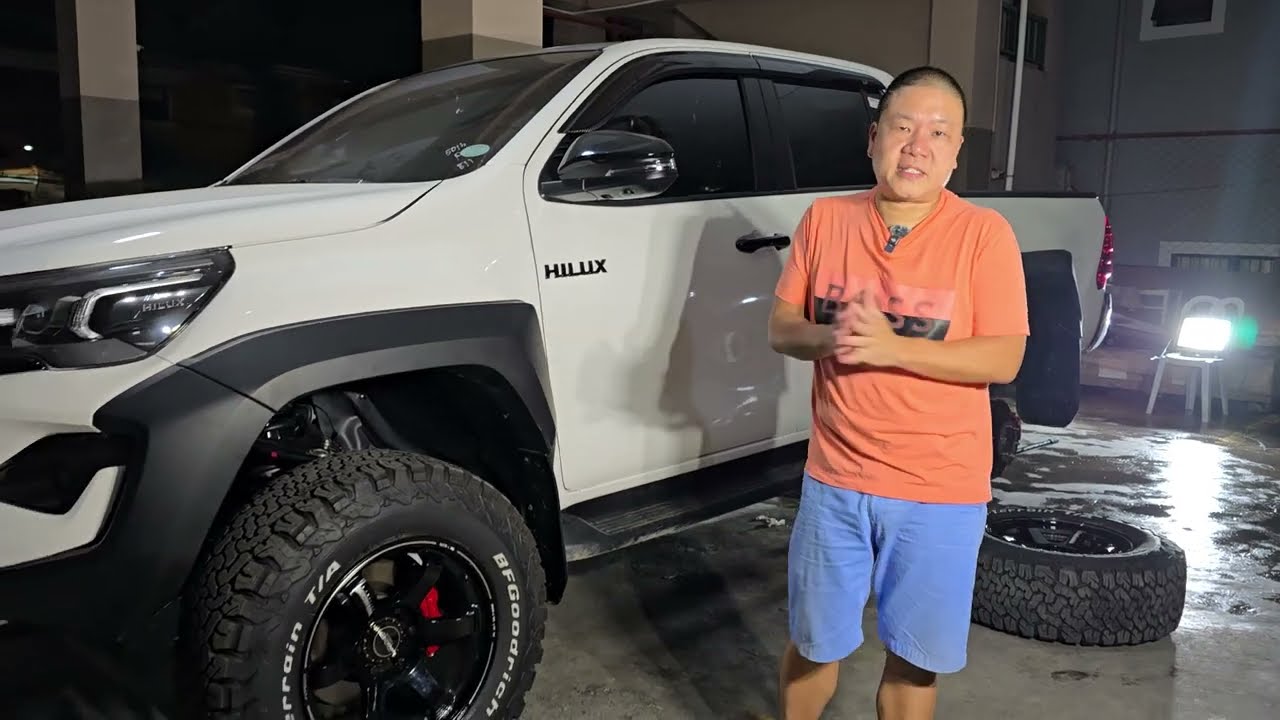 ARB PARABOLIC LEAF SPRING  ➕️ AIR BAG KIT on TOYOTA HILUX 🤍🤍🤍