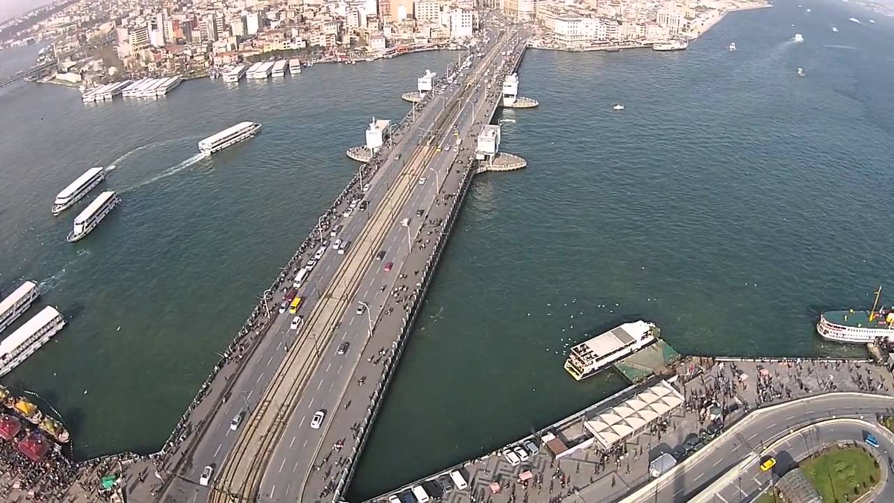 Istanbul Galata Köprü Eminönü Üsküdar Iskelesi DJI Phantom 2 Vision + Birol Ayaz