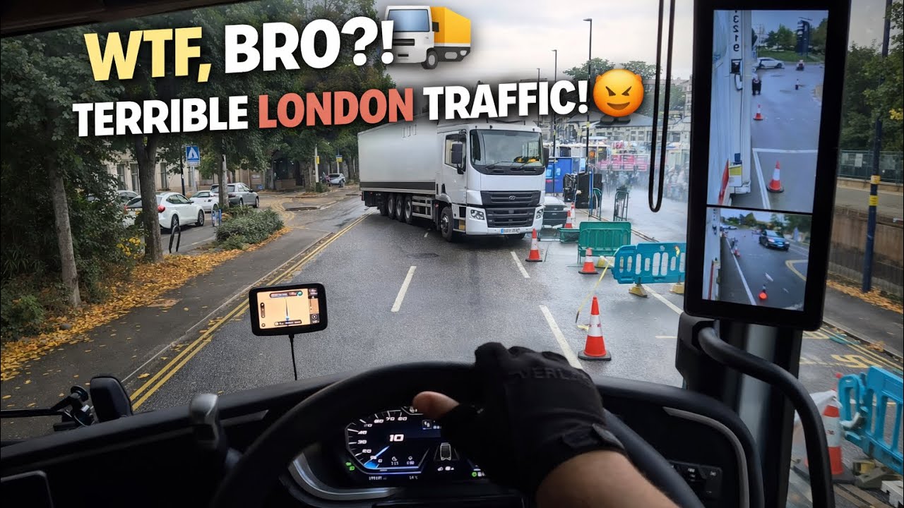 City Driving POV • London Truck Route + Heavy Traffic!