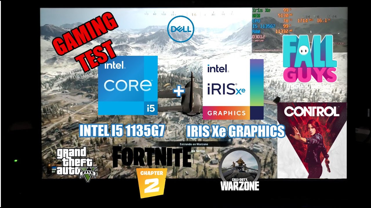 Rendimiento en juegos - Intel® Core™ i5-1135G7 + Iris Xᵉ Graphics | DELL inspiron 3501