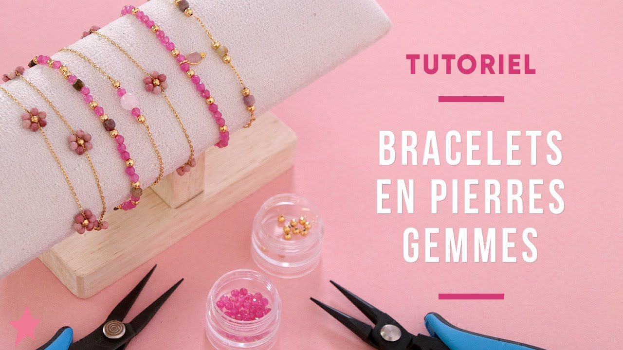 TUTORIEL | Faire des bracelets fins avec des perles en pierre gemme