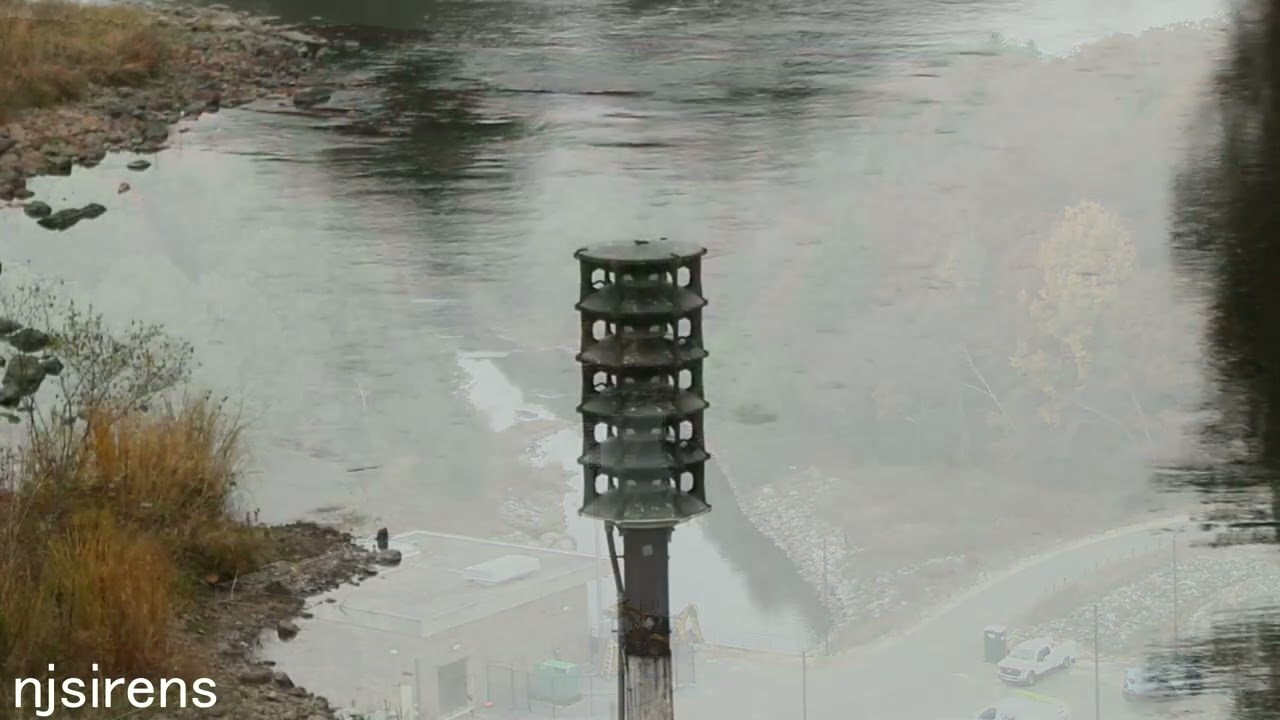 Whelen WPS-2905 - MDC Goodwin Dam Flood Siren Test (Voice & Whoop)