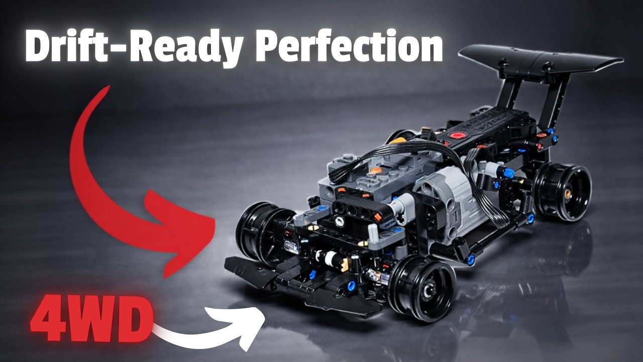 How to build a compact 4WD drift car from Lego Technic