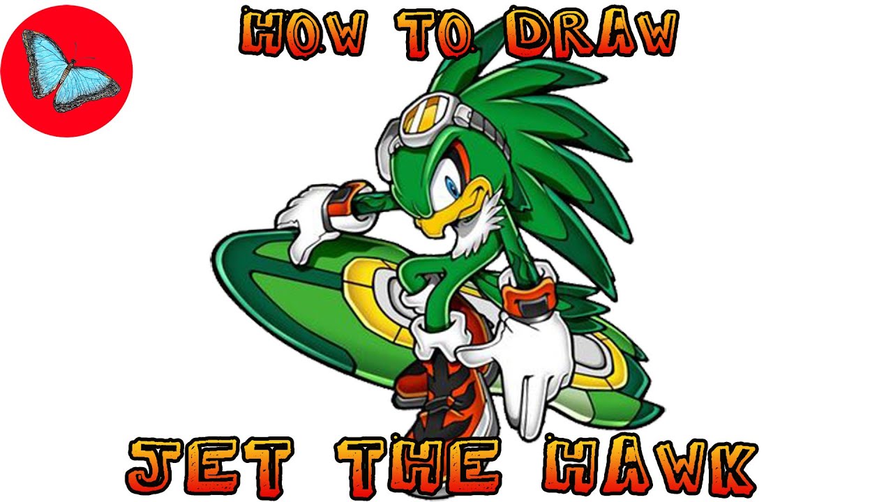 How To Draw Jet the Hawk - Sonic the Hedgehog | Drawing Animals