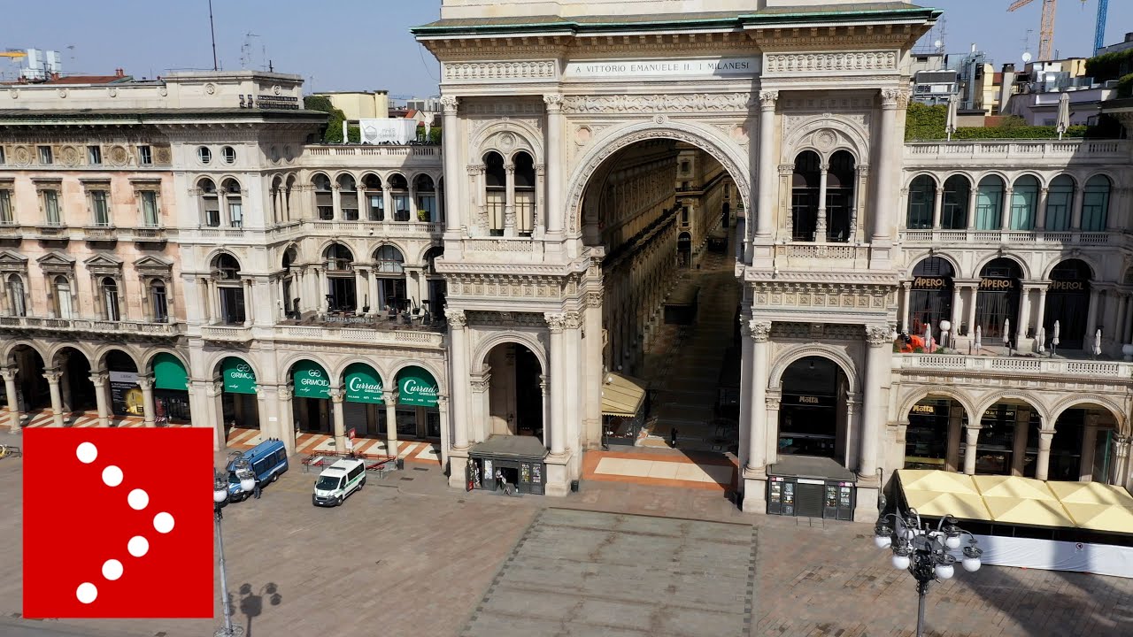 Coronavirus, Milano deserta vista dal drone