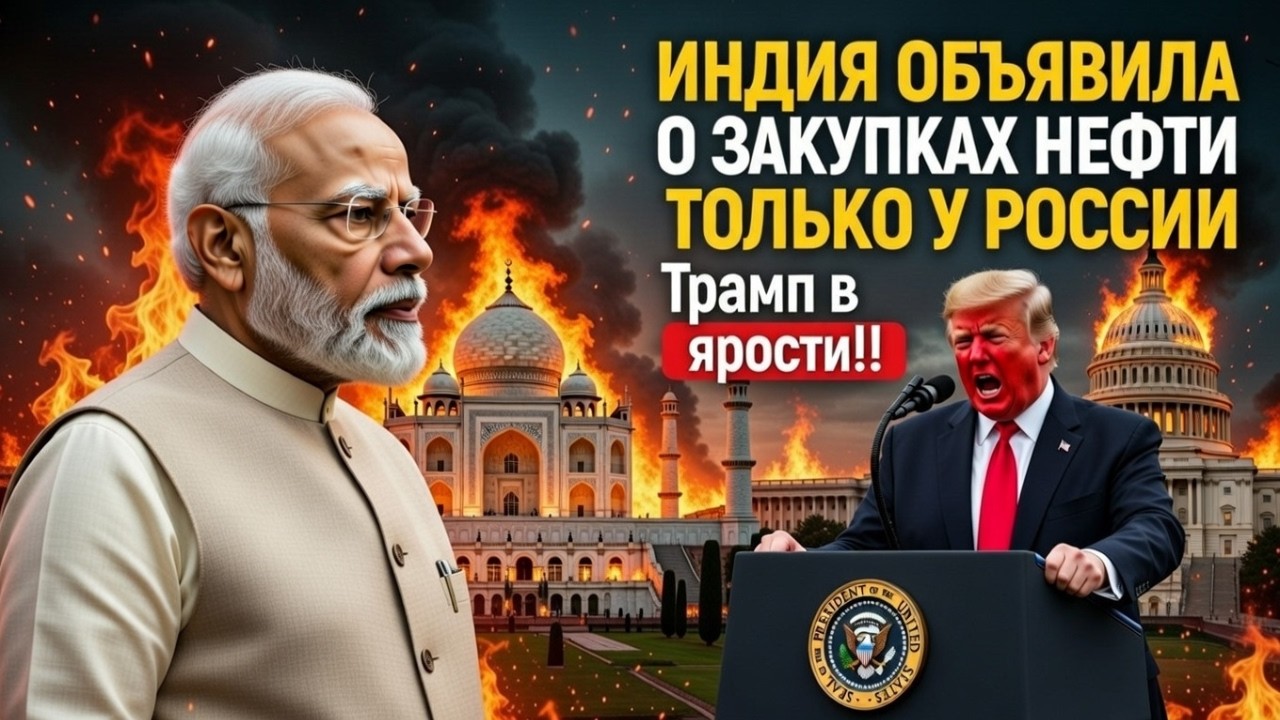 Индия объявила: нефть только из России — Трамп взбесился и угрожает новыми тарифами!