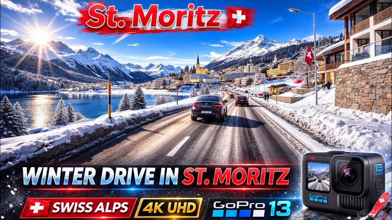 Samedan to St. Moritz 🇨🇭 | Scenic Alpine Drive 4K | Switzerland