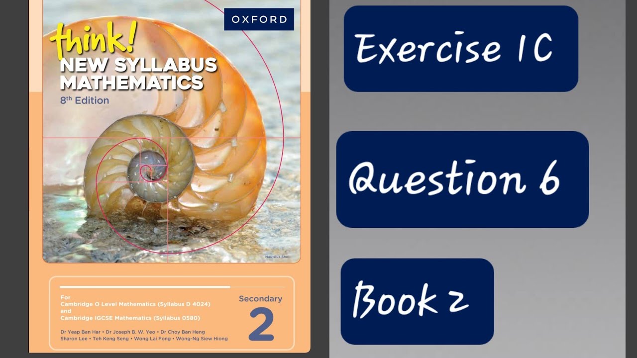 Exercise 1C (Linear Functions ) Question 6 Think New Syllabus Mathematics 8th Edition Book 2