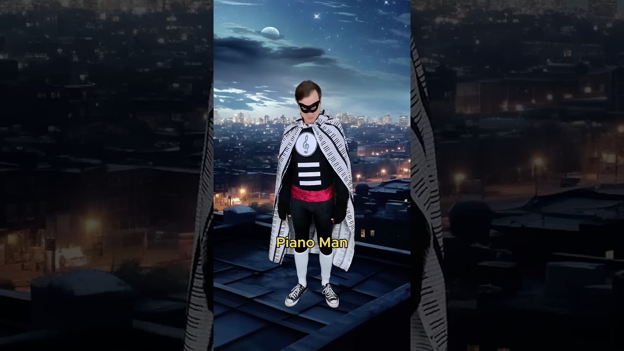 Superhero breaks his one rule #comedy #music #parody of #pianoman by #billyjoel #70smusic