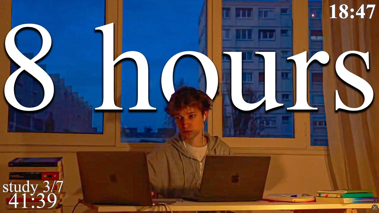 LIVE | 8-HOUR study with me in Paris 📚⛈️ rain sounds & pomodoro timer 60 & 10
