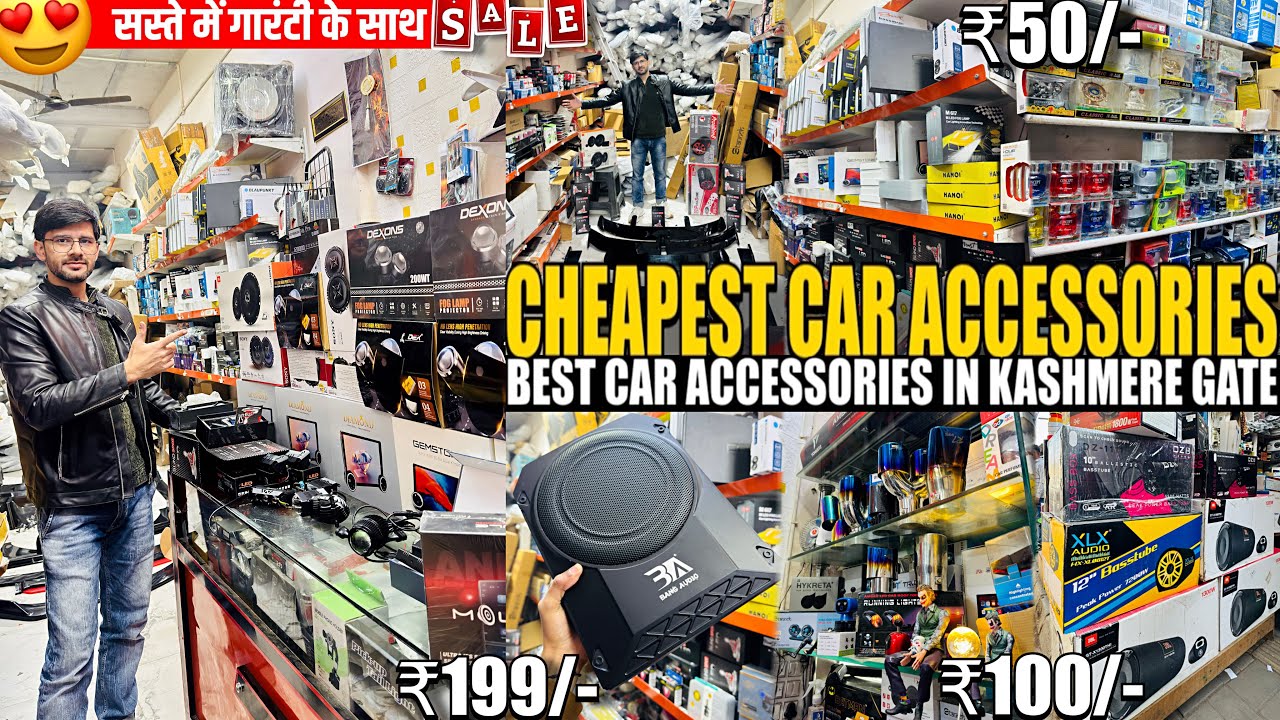 KASHMERE GATE🤯 - Cheapest Car Accessories Market | Car Accessories Market Kashmere Gate