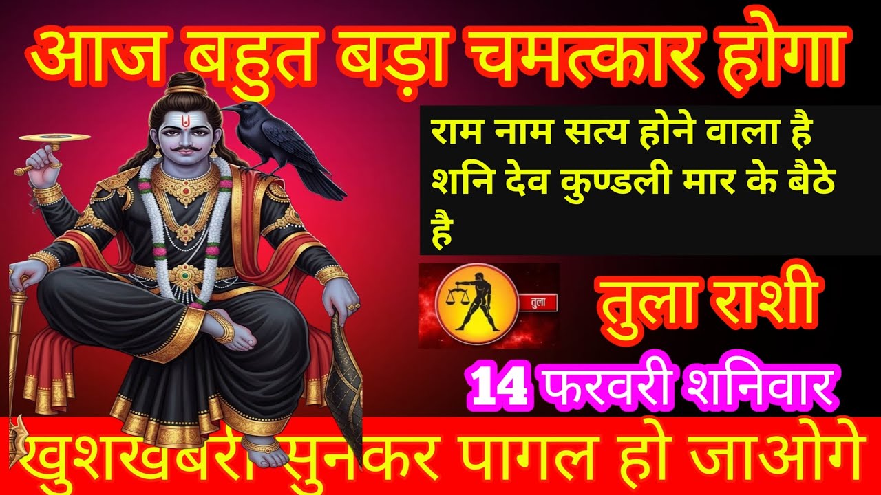 तुला राशि आज शनि देव का आपके ऊपर ग्रहण लगने वाला है और ये कर दो काम उसके बाद बहुत बड़ा चमत्कार होगा 
