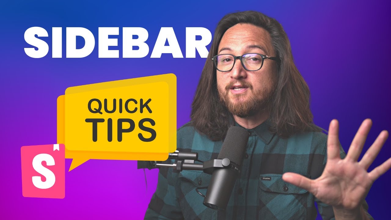 How to Configure the Sidebar | Storybook Quick Tip