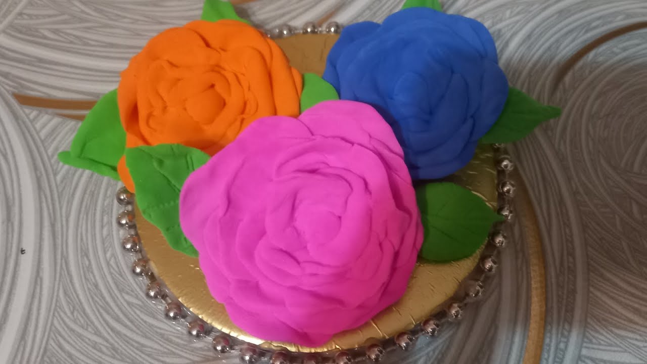 DIY. Making Roses out of Clay💫✨️