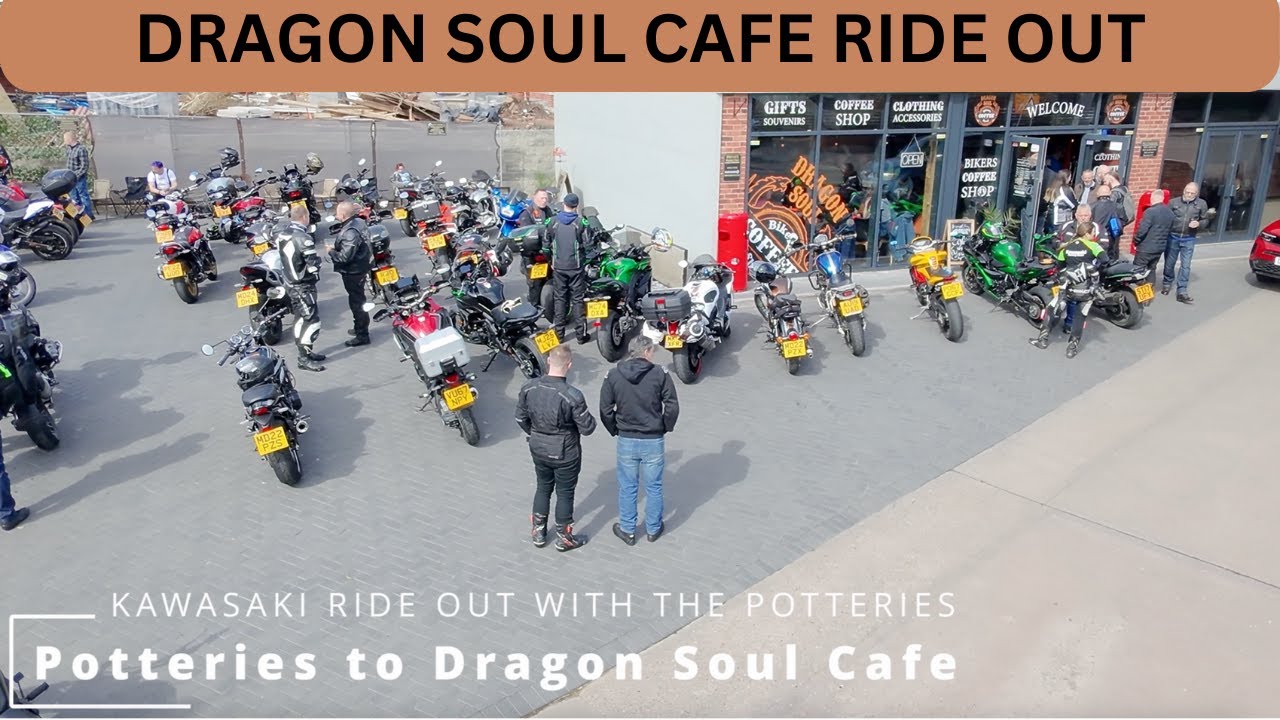 Potteries Kawasaki Ride Out to Dragon Soul Cafe Newport. Come ride and see this year's schedule