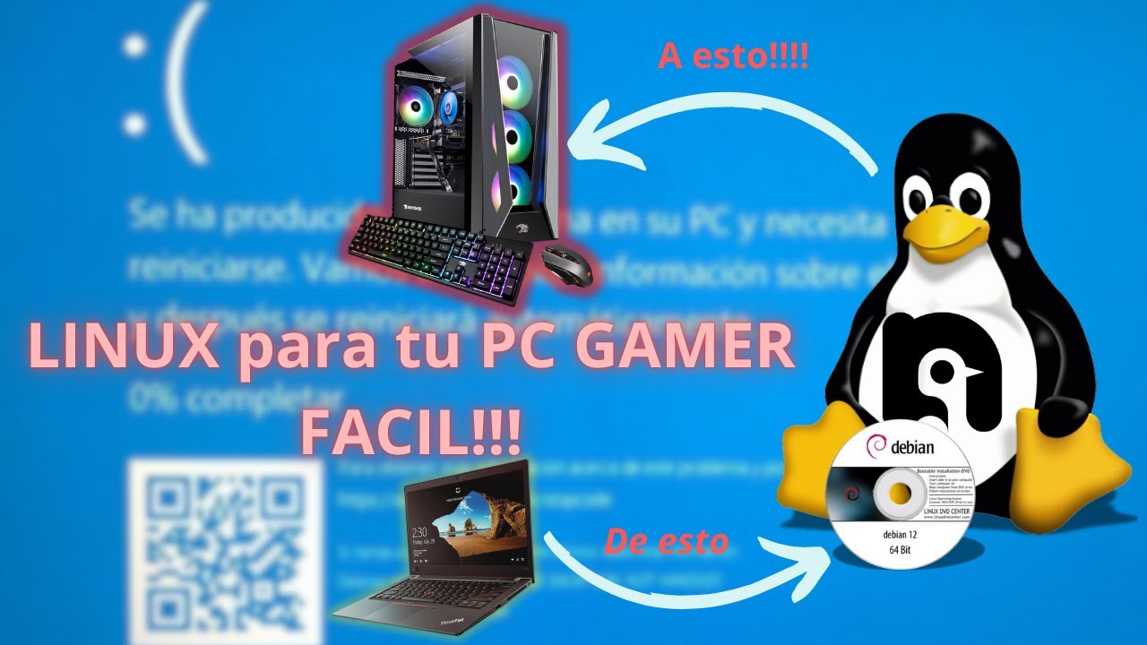 LINUX para tu PC GAMER super FACIL para PRINCIPIANTES | NOBARA LINUX