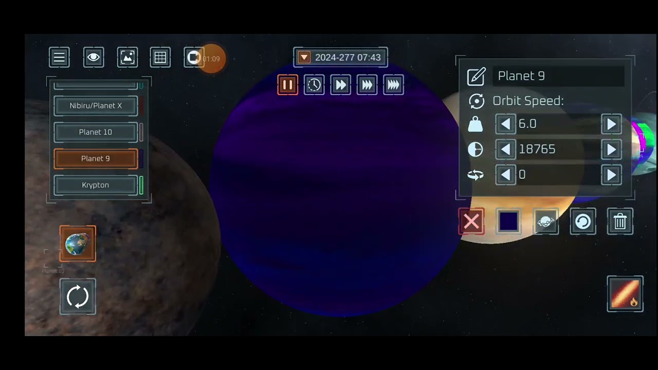 Hypothetical planets,Dwarf planets and planets size comparison