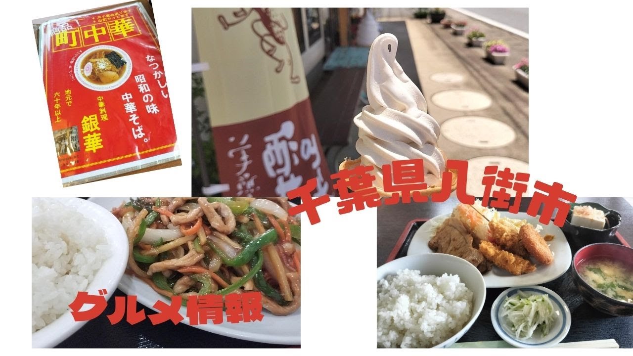 「Vlog」千葉県八街市グルメ情報・銀華・酒井のピーナツ・興隆・いさみや・ファーストフード どんどん