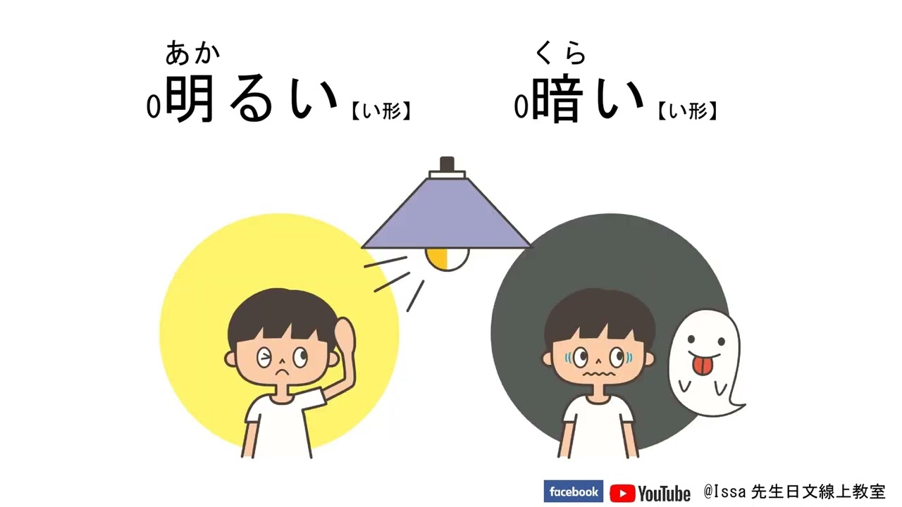 【線上學大家的日本語】反対ことば（相反詞） い形容詞 *慢速版