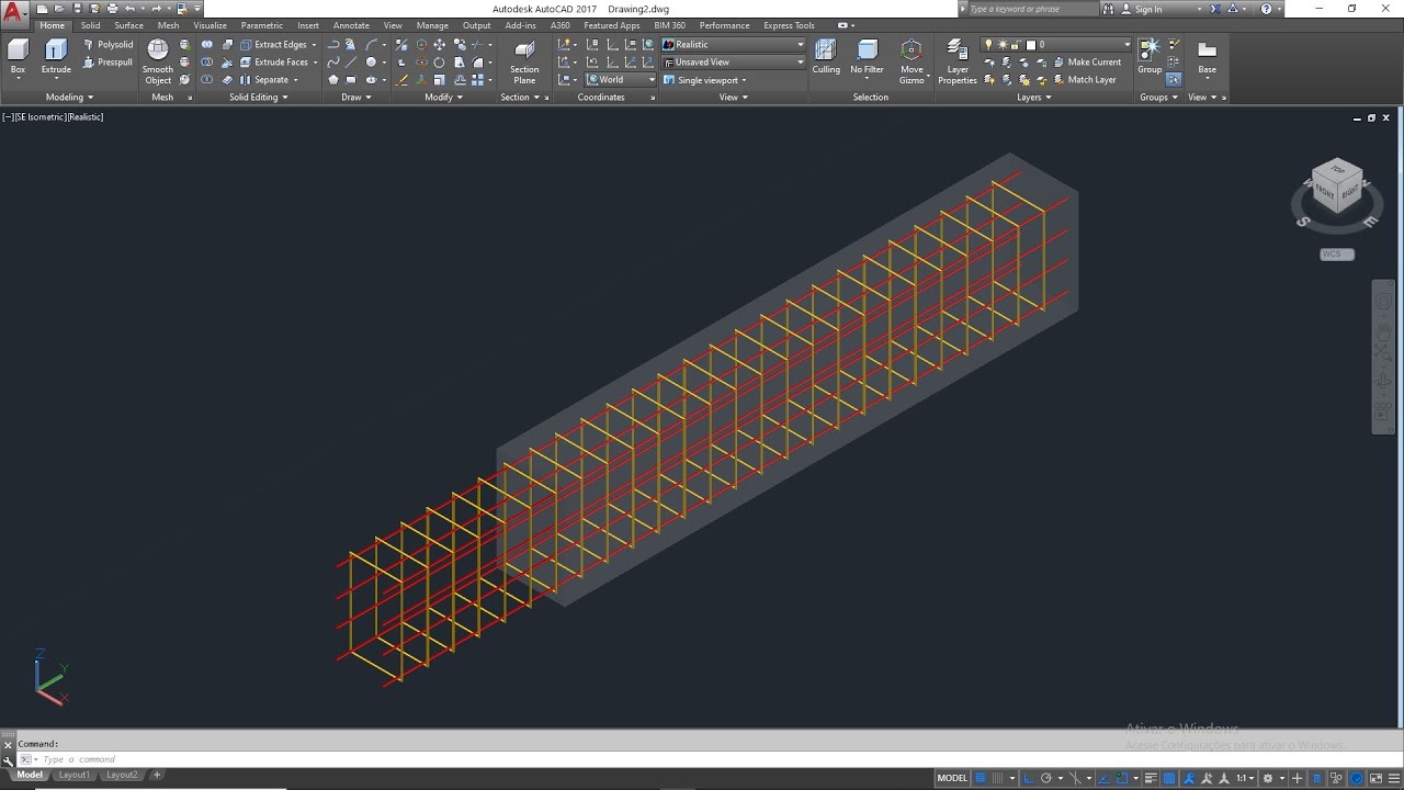 3D Reinforced Beam