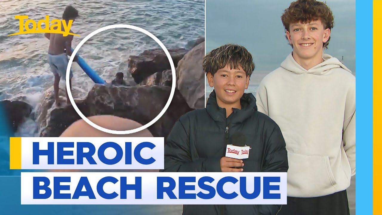 Teenagers save young boy and his grandma in ocean rescue | Today Show Australia