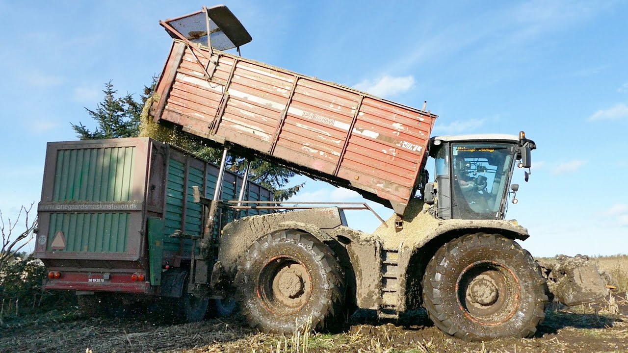 Special Builded Corn Silage Setup - Claas Xerion 3800 & 5000 working in the mud | Mais Silage Season