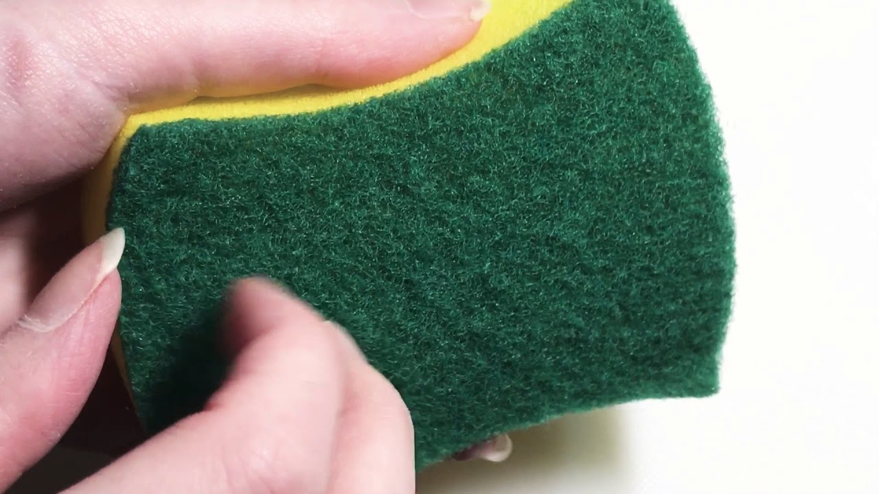 ASMR Dry Sponge Scour Ripping & Scratching