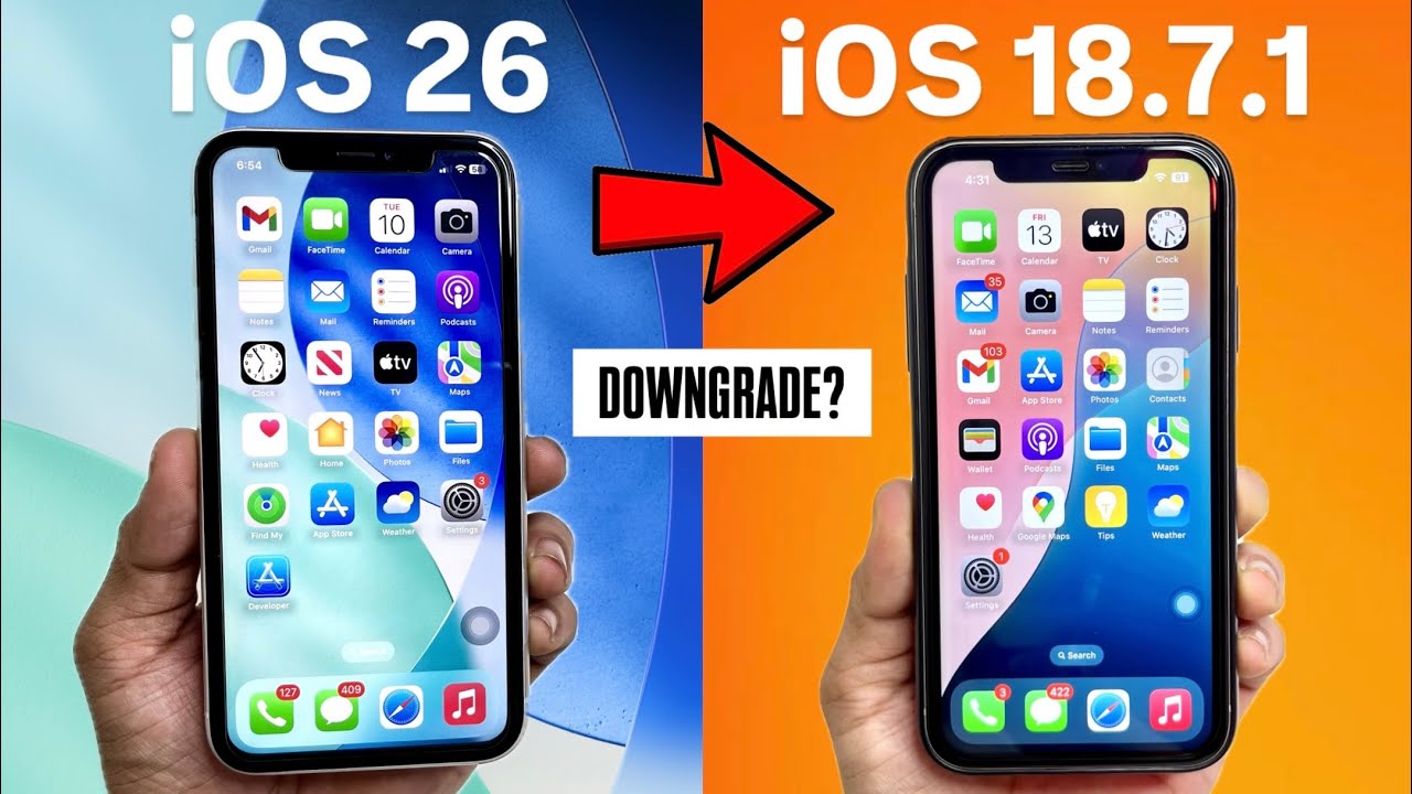 iOS 26 Downgrade to iOS 18.7.1 - How to Downgrade iOS 26 - Remove iOS 26 from iPhone
